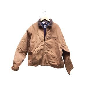 Vtg 70s 80s Streetwear Carhartt Detroit Duck Canvas Sun Faded Jacket Brown 56T